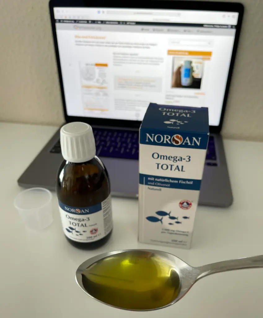 NORSAN Omega-3 Total naturell 1 Esslöffel Empfehlung